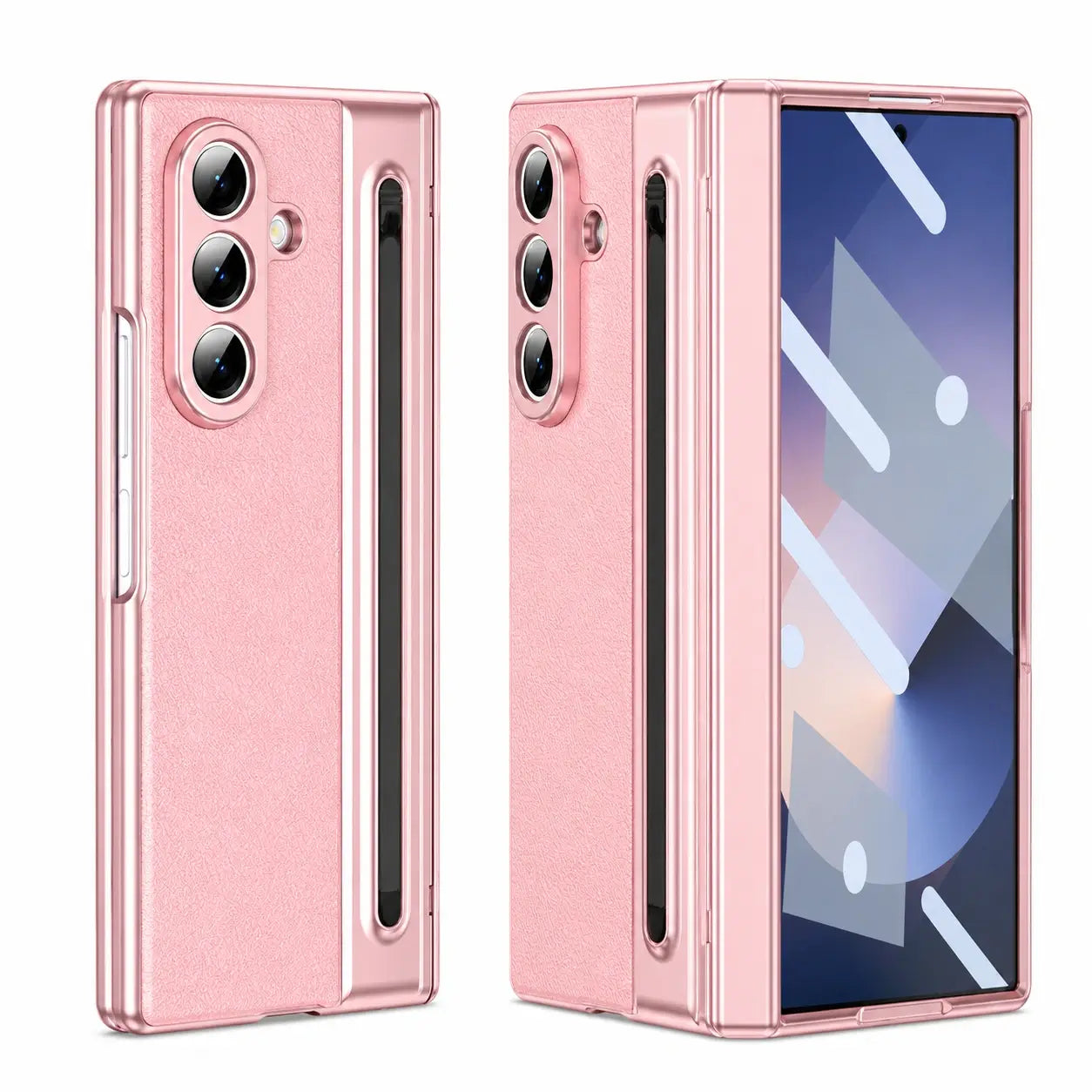 Slim Leather Stylus Shield Case with Screen Protection for Samsung Galaxy Z Fold 8 Ultra