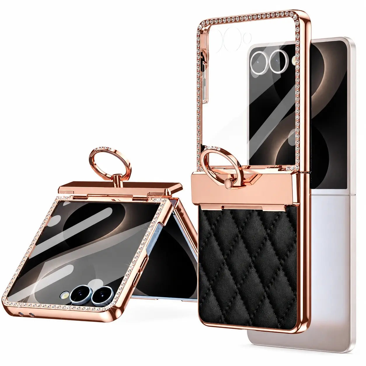 Samsung Galaxy Z Flip 8 Luxury Diamond Ring Case