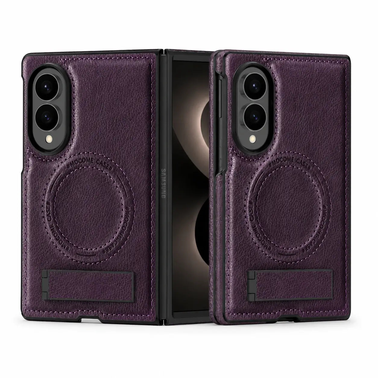 Magsafe Leather Kickstand Case For Galaxy Z Fold 8