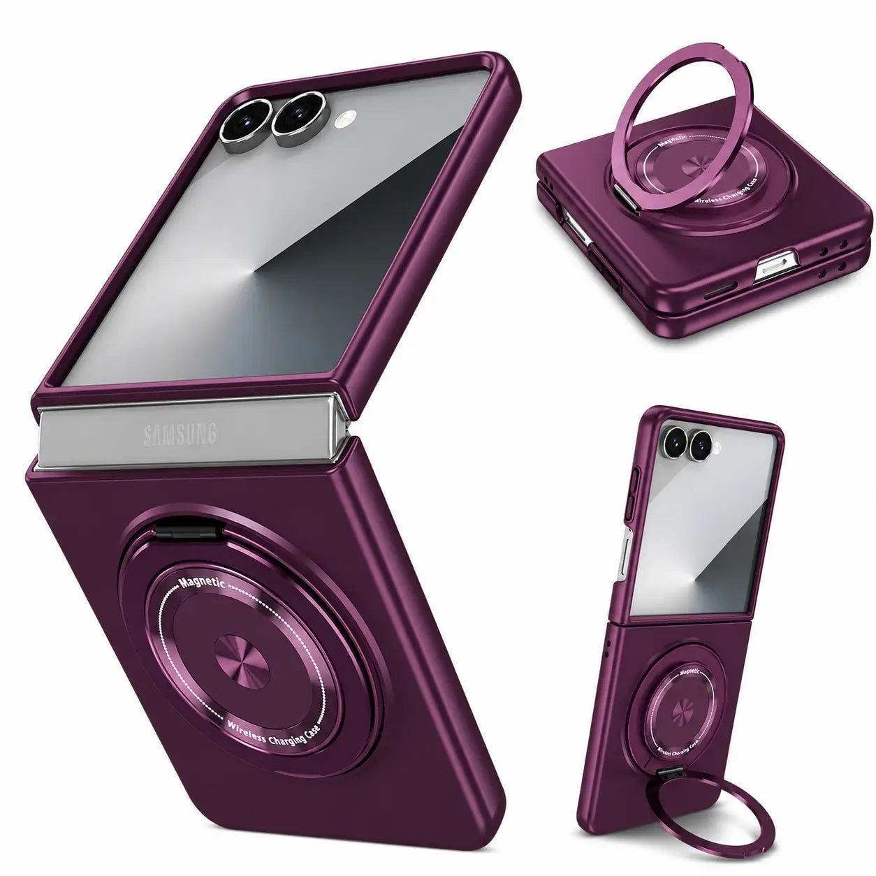 Samsung Galaxy Z Flip 8 MagSafe Magnetic Ring Armor Case