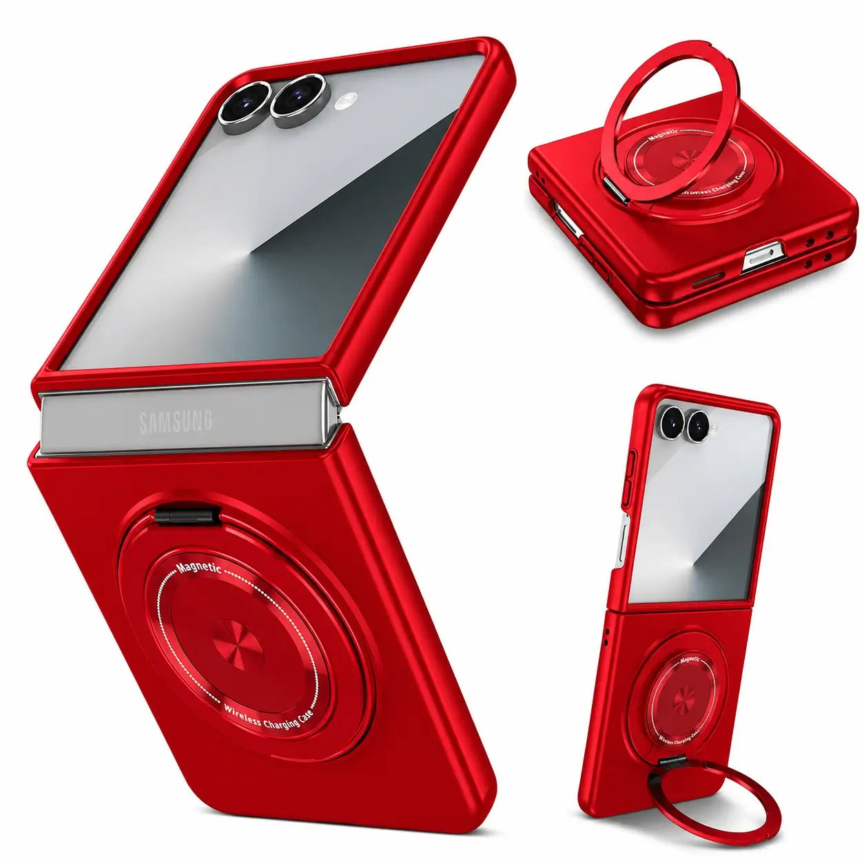 Samsung Galaxy Z Flip 8 MagSafe Magnetic Ring Armor Case