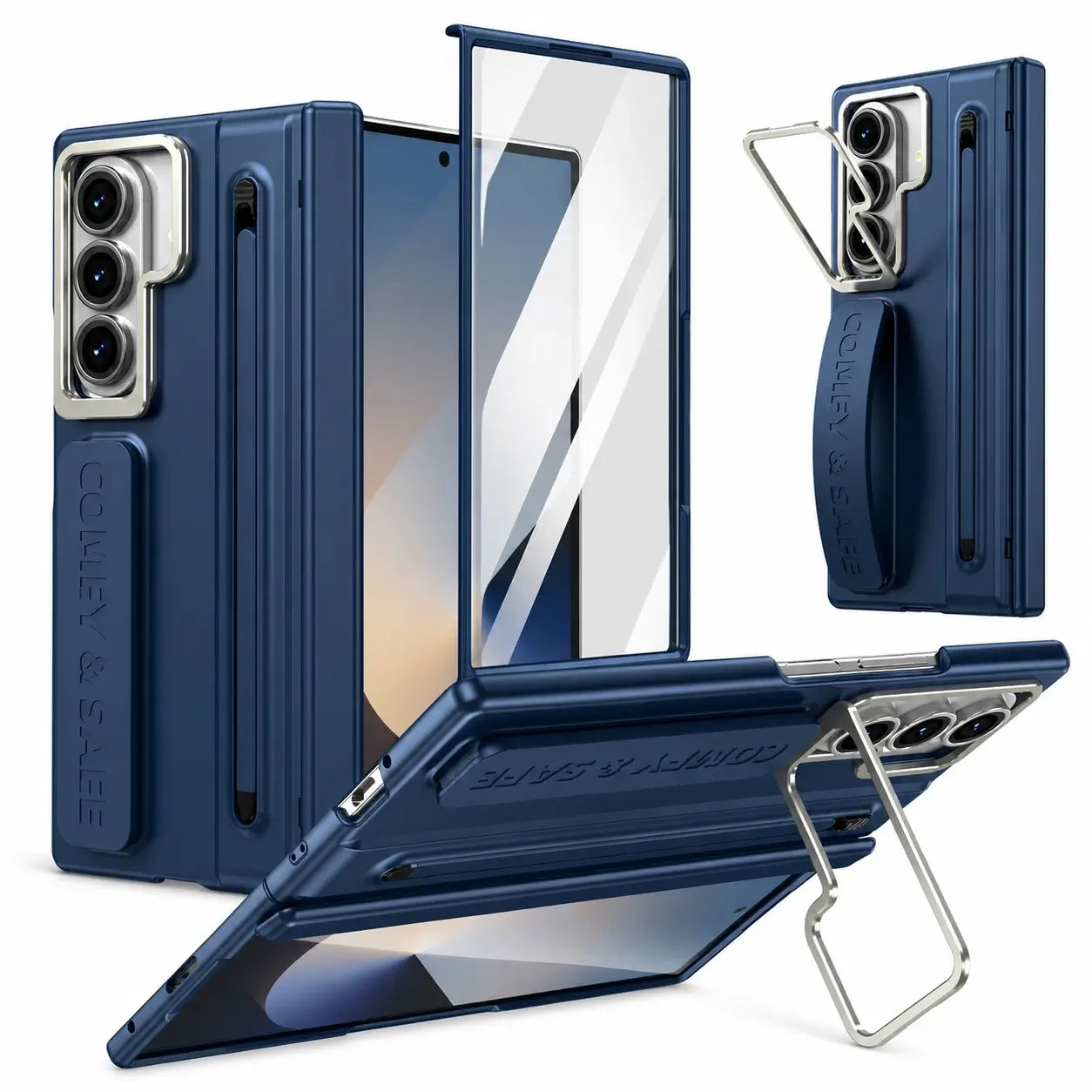 Wristband Multi-Angle Stand Case with S Pen Holder for Samsung Galaxy Z Fold 8