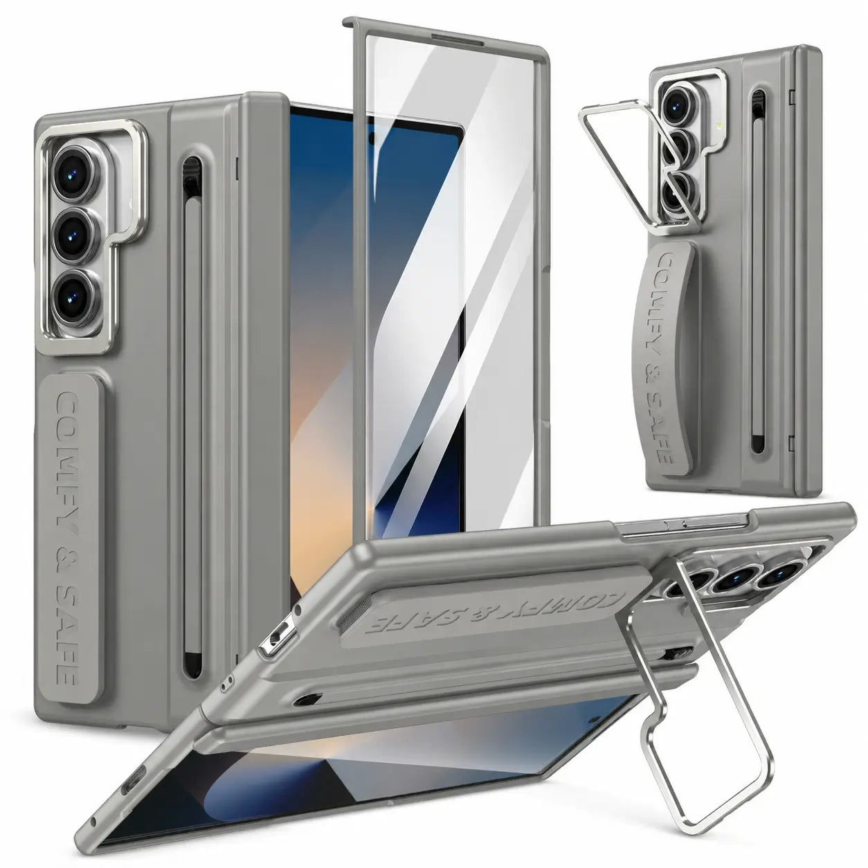 Wristband Multi-Angle Stand Case with S Pen Holder for Samsung Galaxy Z Fold 8