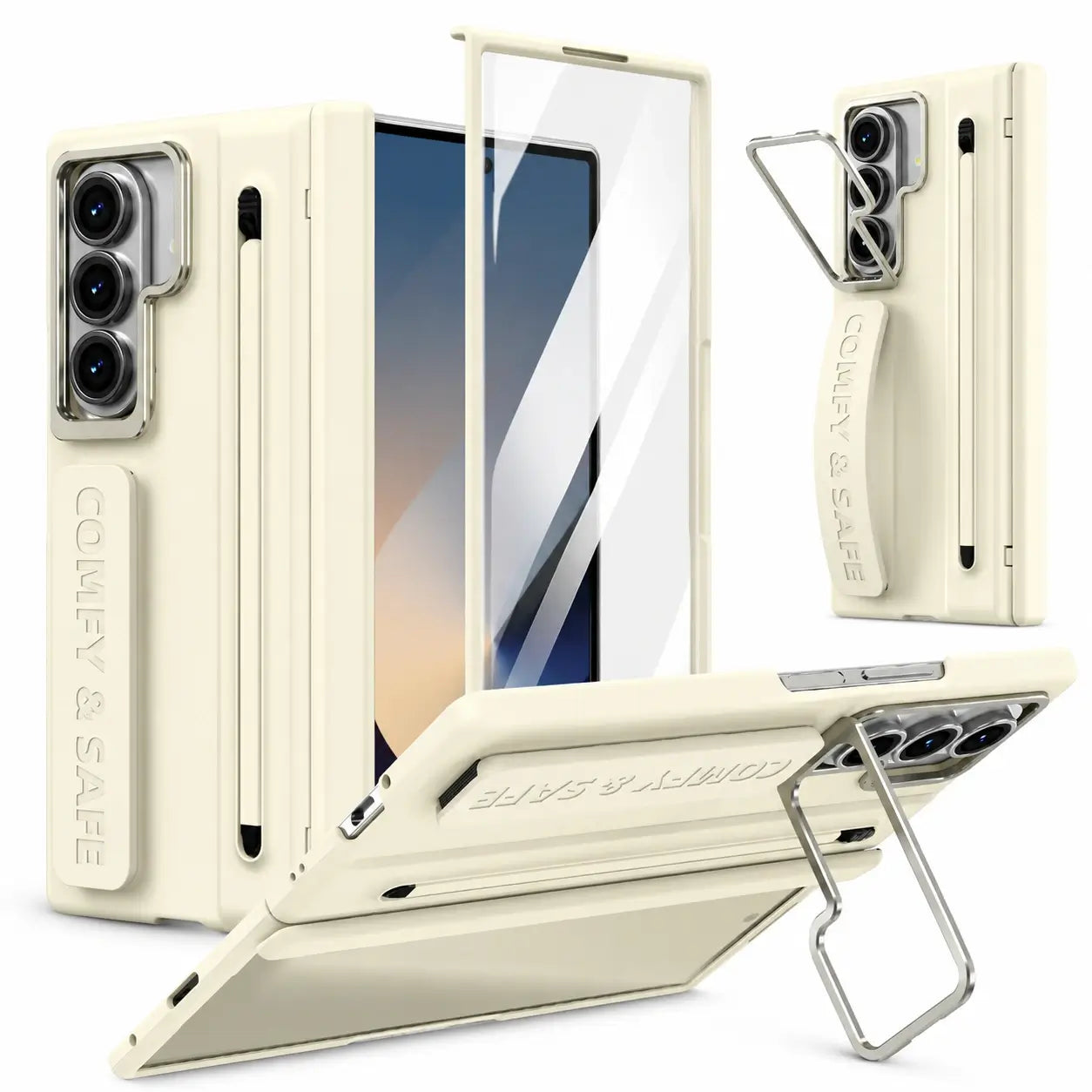 Wristband Multi-Angle Stand Case with S Pen Holder for Samsung Galaxy Z Fold 8