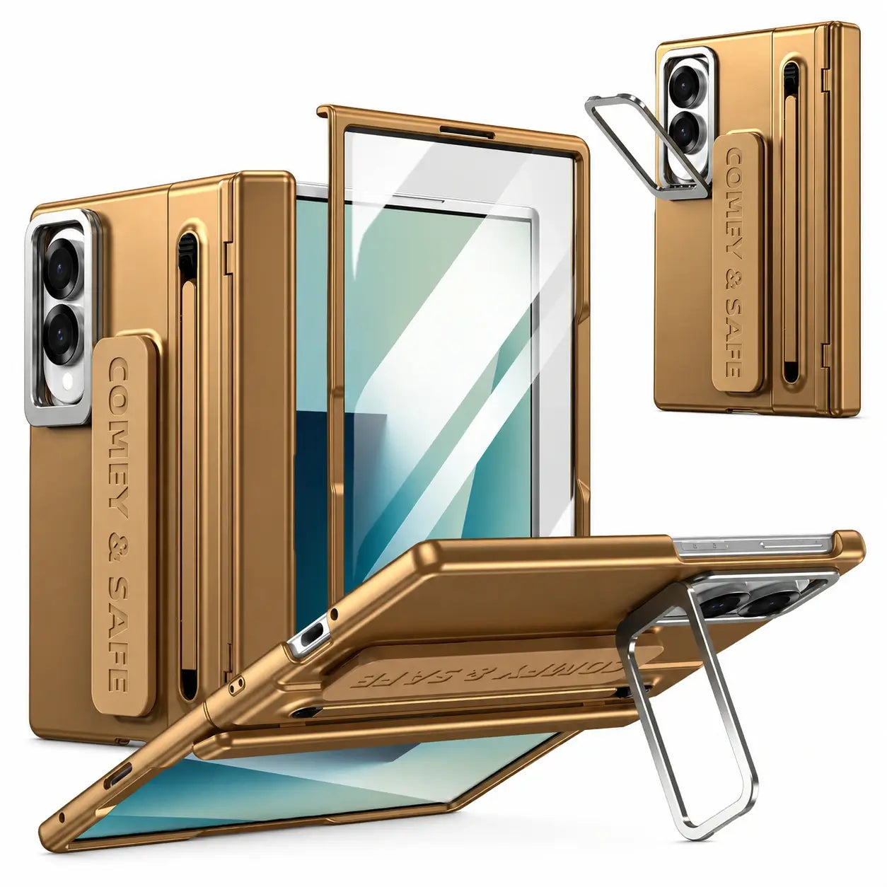 Wristband Multi-Angle Stand Case with S Pen Holder for Samsung Galaxy Z Fold 8