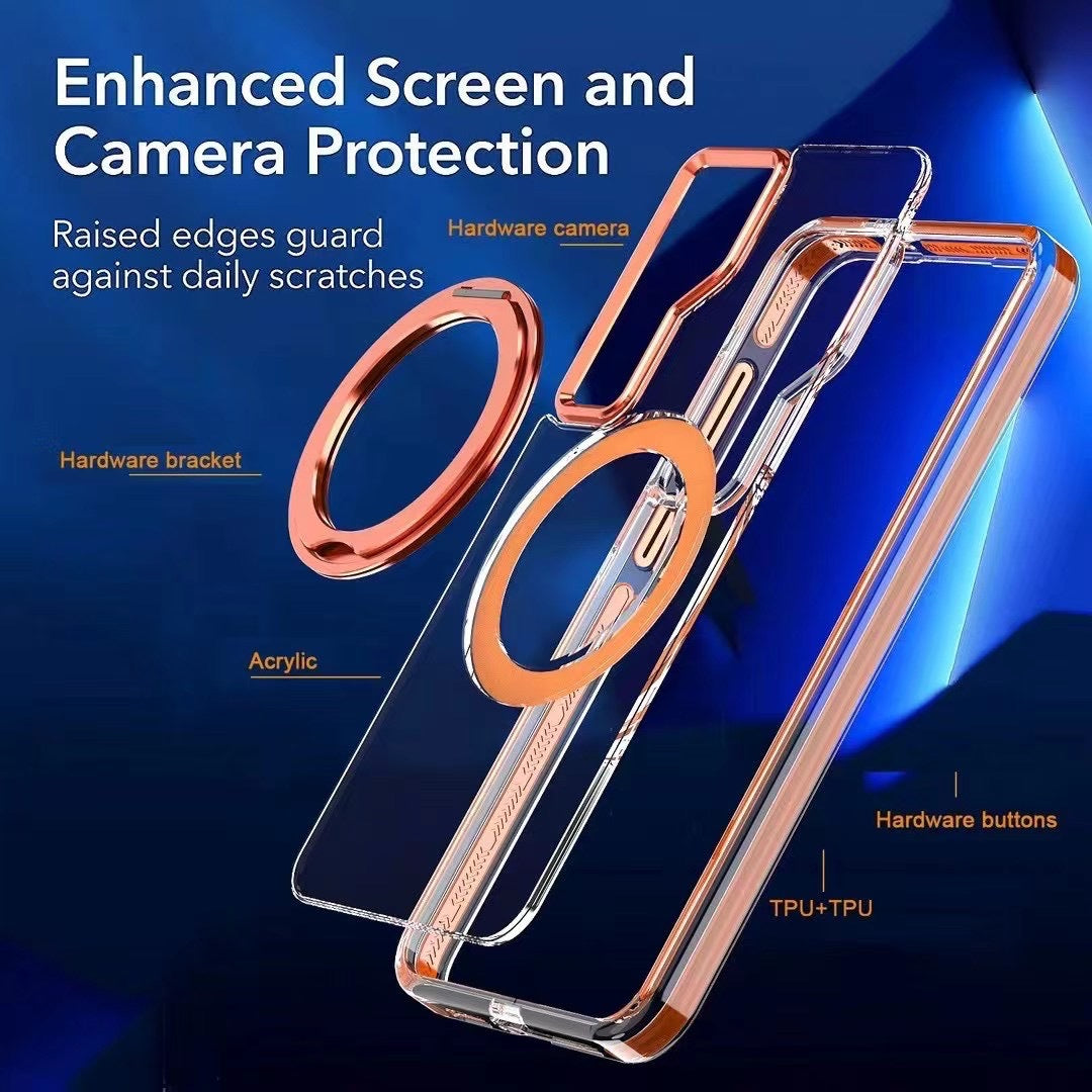Metal Magsafe Bracket Anti-fall Protective Phone Case For Galaxy S Series