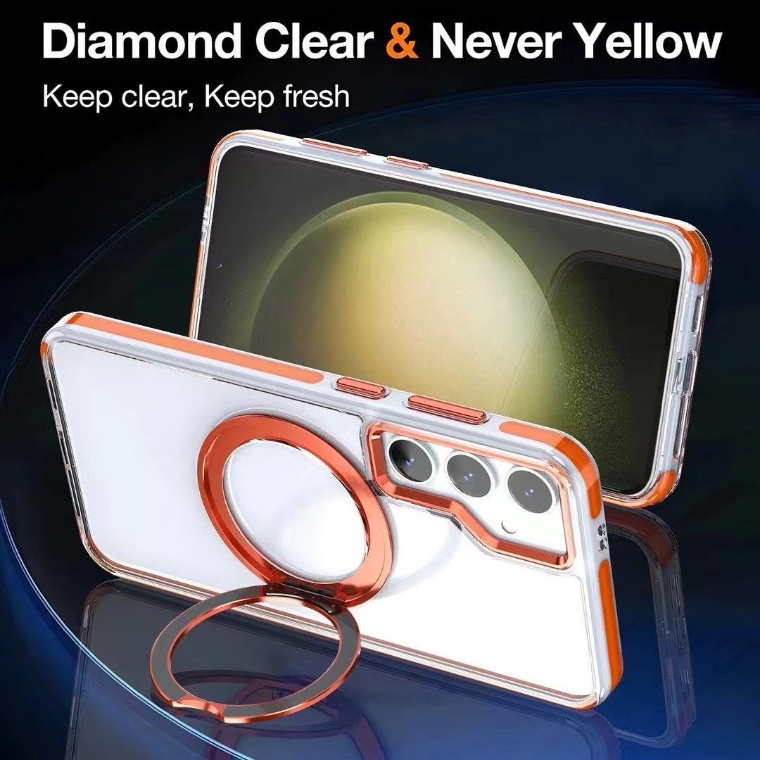 Metal Magsafe Bracket Anti-fall Protective Phone Case For Galaxy S Series