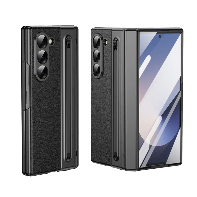 Premium Leather Case with Pen Slot & Full Protection for Z Fold