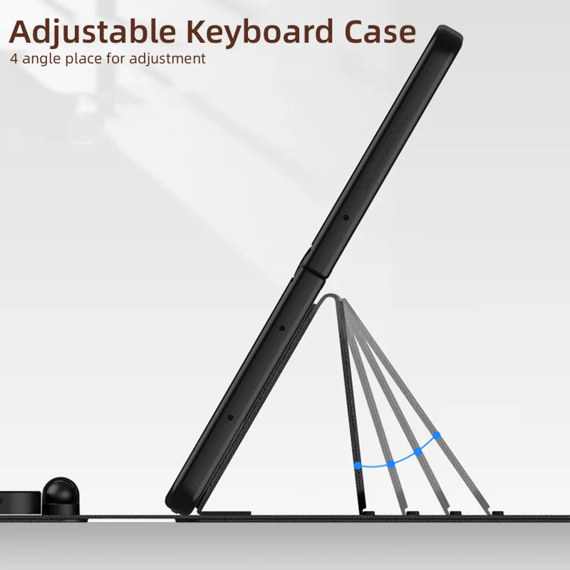 Samsung Galaxy Z TriFold Leather Magnetic Keyboard Case with Mouse