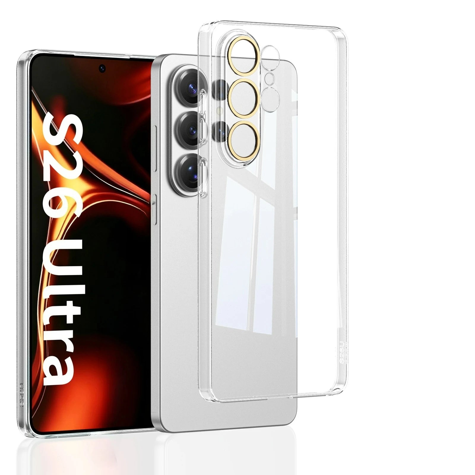Samsung Galaxy S26 Ultra Soft Matte Silicone Case – Transparent Back C