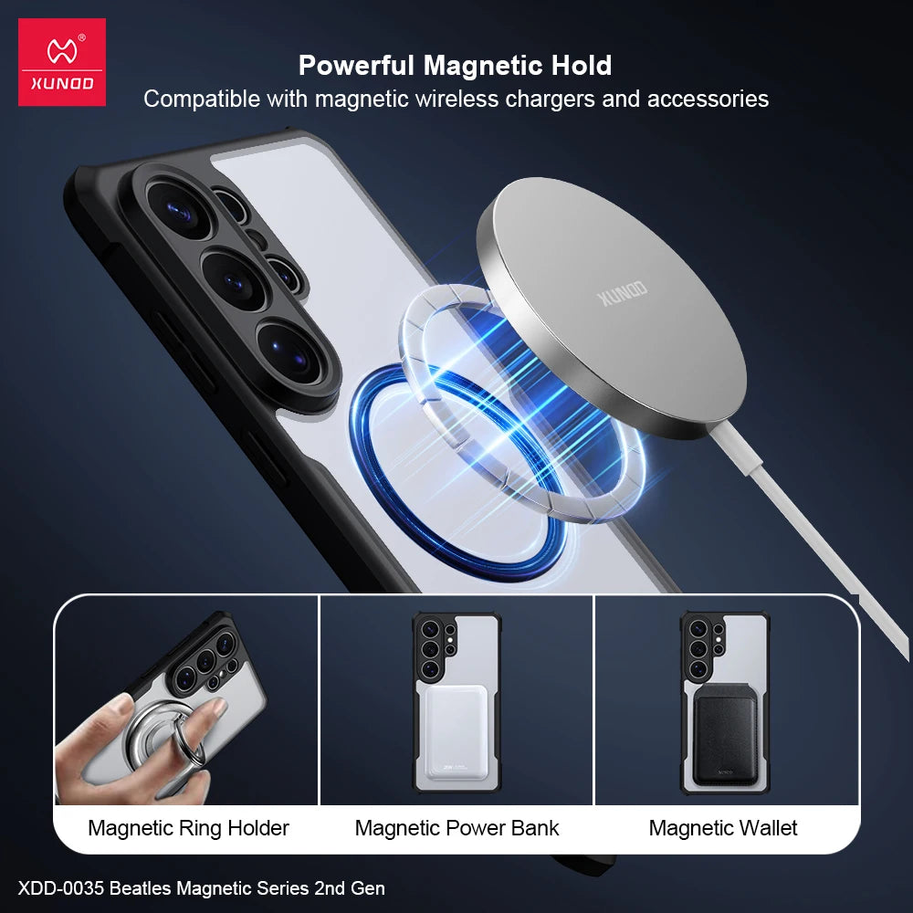 Samsung Galaxy S26 Ultra MagSafe Ring Case – 360° Spin Holder Cover