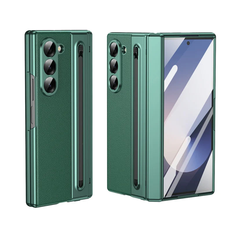 Premium Leather Case with Pen Slot & Full Protection for Z Fold