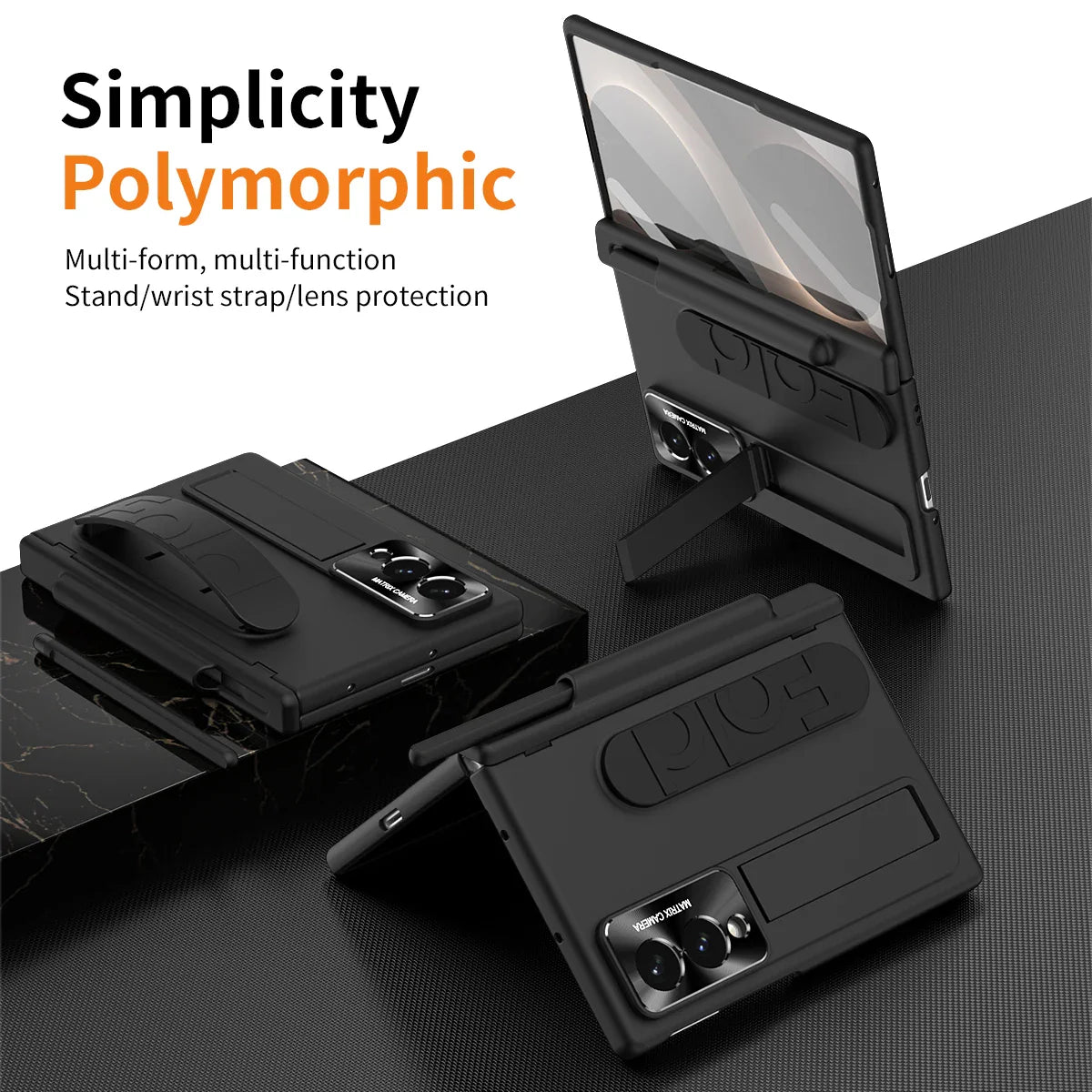 Wristband Kickstand Case with S Pen Holder for Samsung Galaxy Z Fold 8