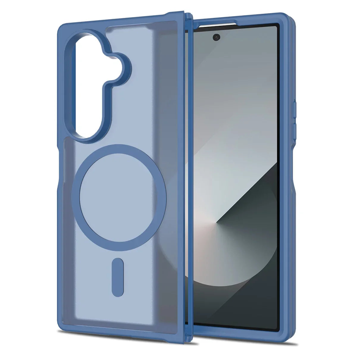 FoldGuard Frost – Magnetic Shield Case with Soft Frame