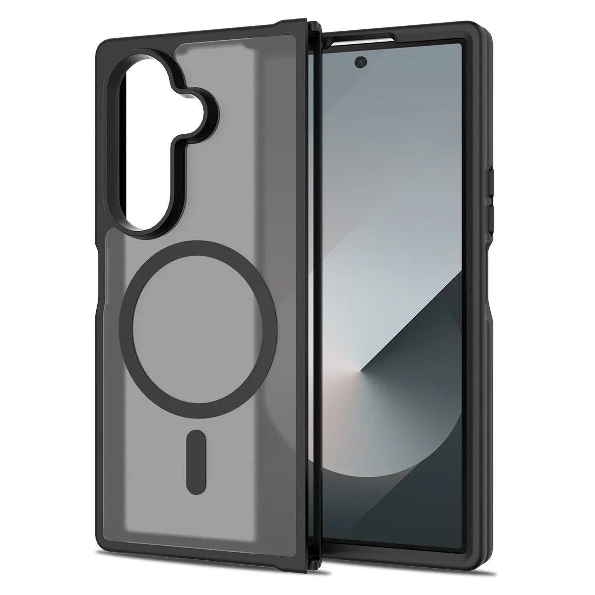 FoldGuard Frost – Magnetic Shield Case with Soft Frame