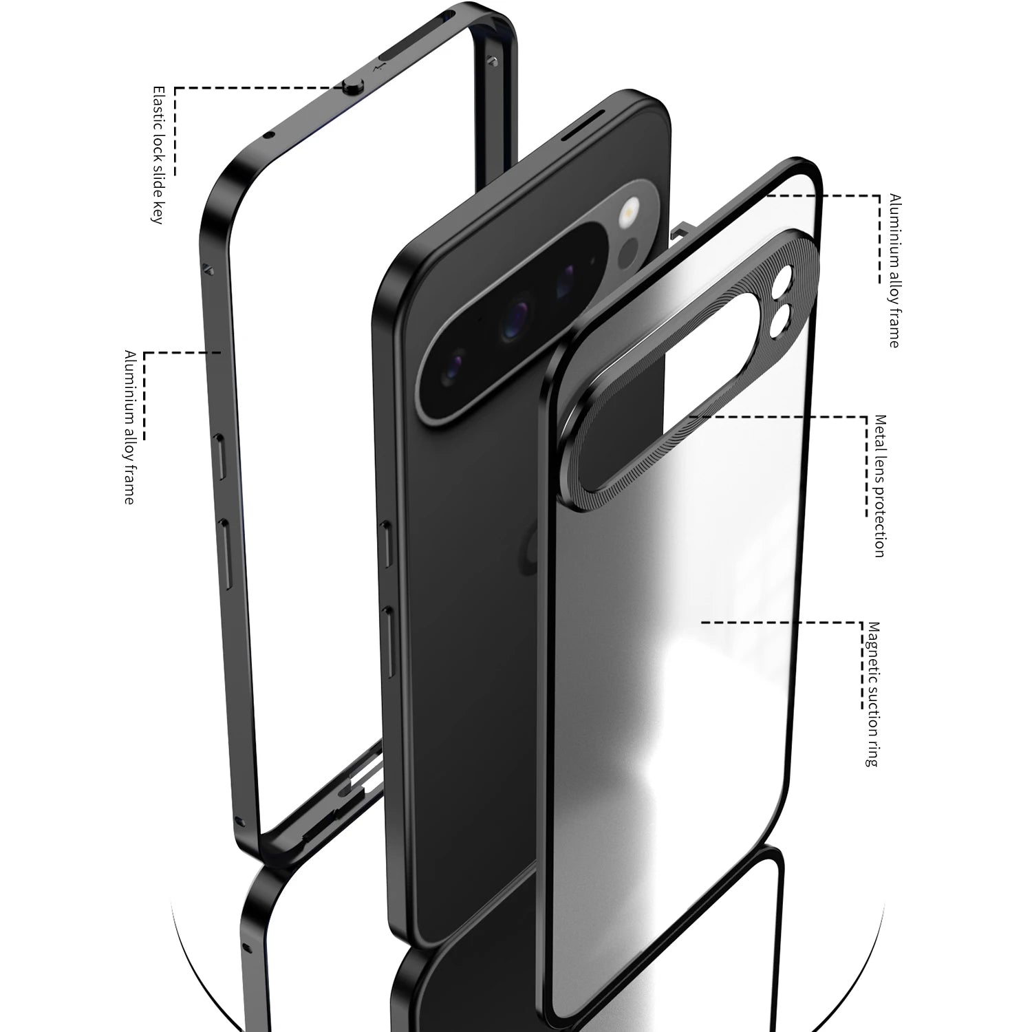 Luxury Aluminum Case For Google Pixel 9 Series