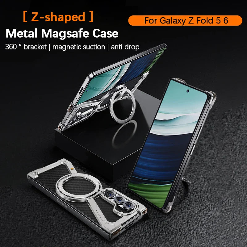 Frameless MagSafe-Compatible Shockproof Case for Galaxy Z Fold