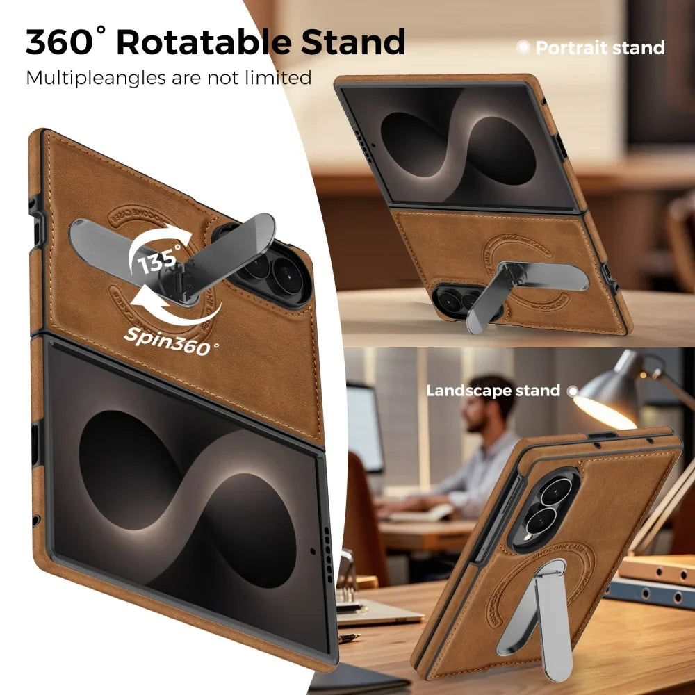 360° Magnetic Leather Stand Case for Samsung Galaxy Z Fold 8