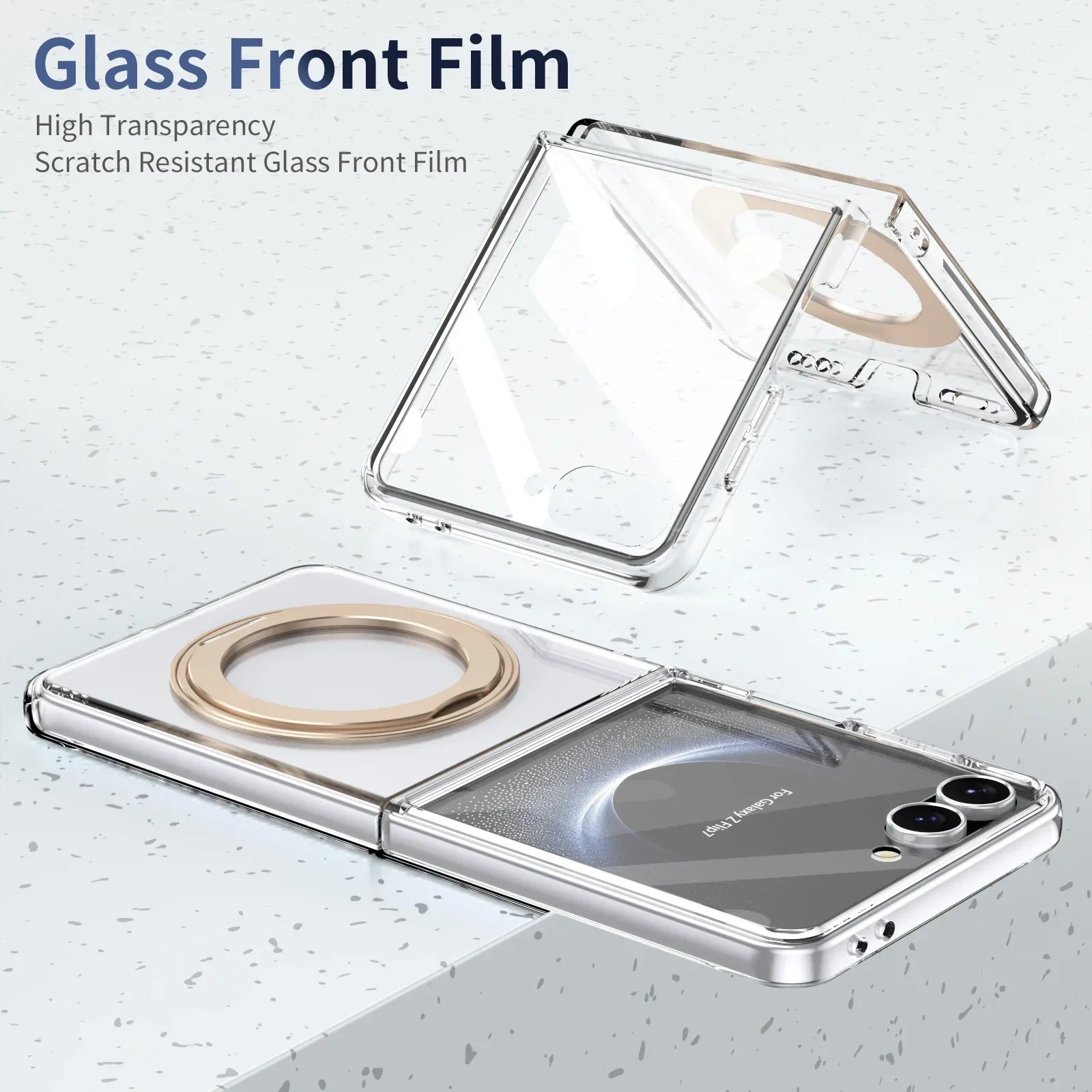 MagSafe Clear Ring Stand Case for Samsung Galaxy Z Flip 8