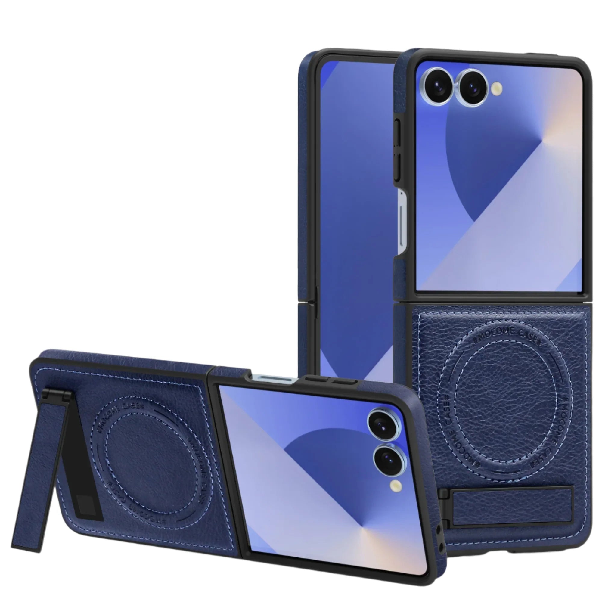 Leather MagSafe Stand Case for Z Flip Series