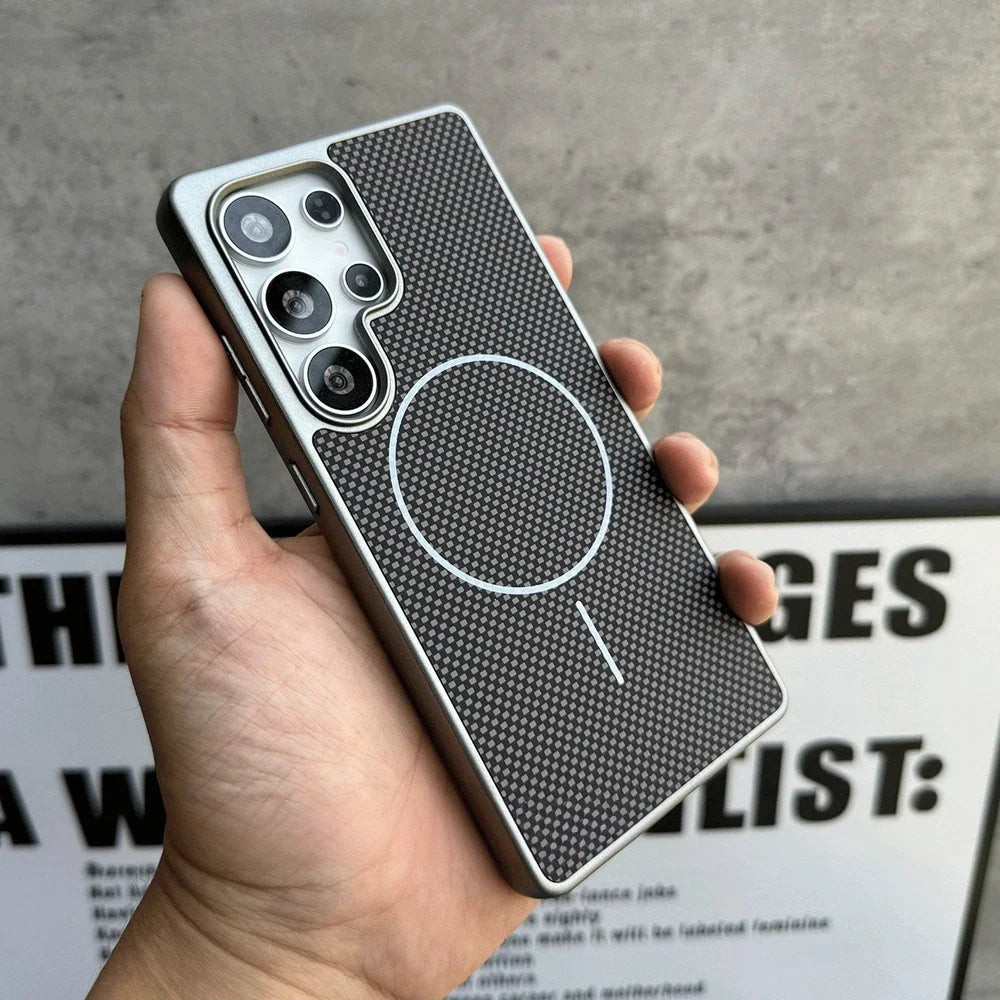 Business Carbon Fiber MagSafe Case for Samsung Galaxy S