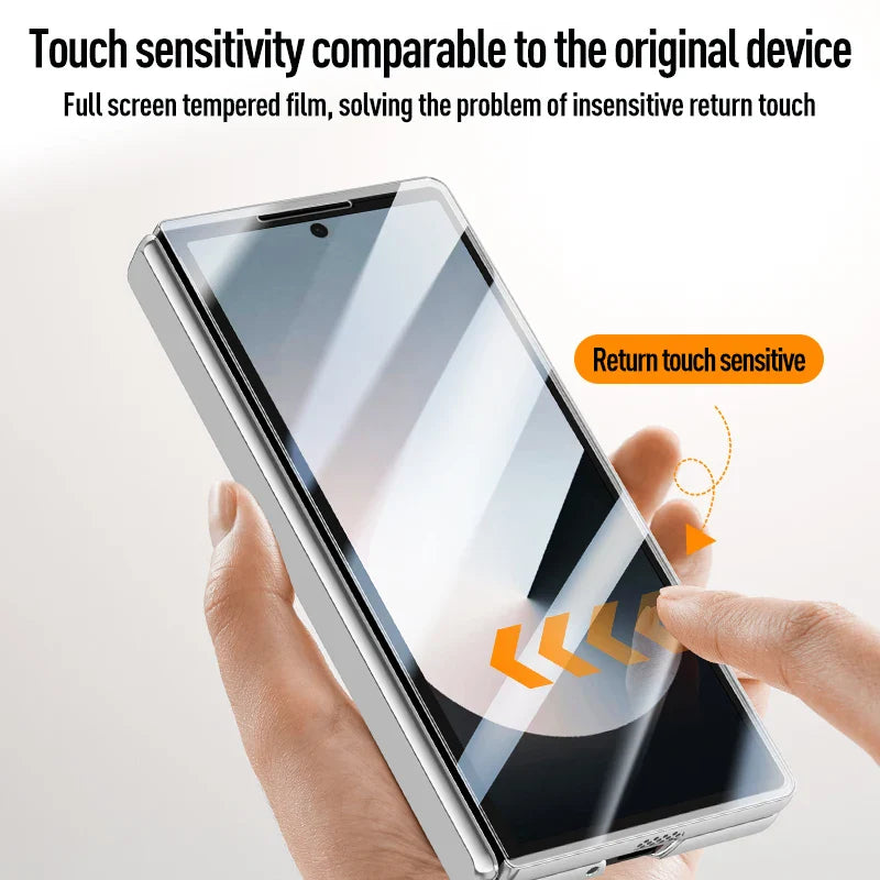 Crystal Clear Magnetic Case with Kickstand for Galaxy Z Fold 6
