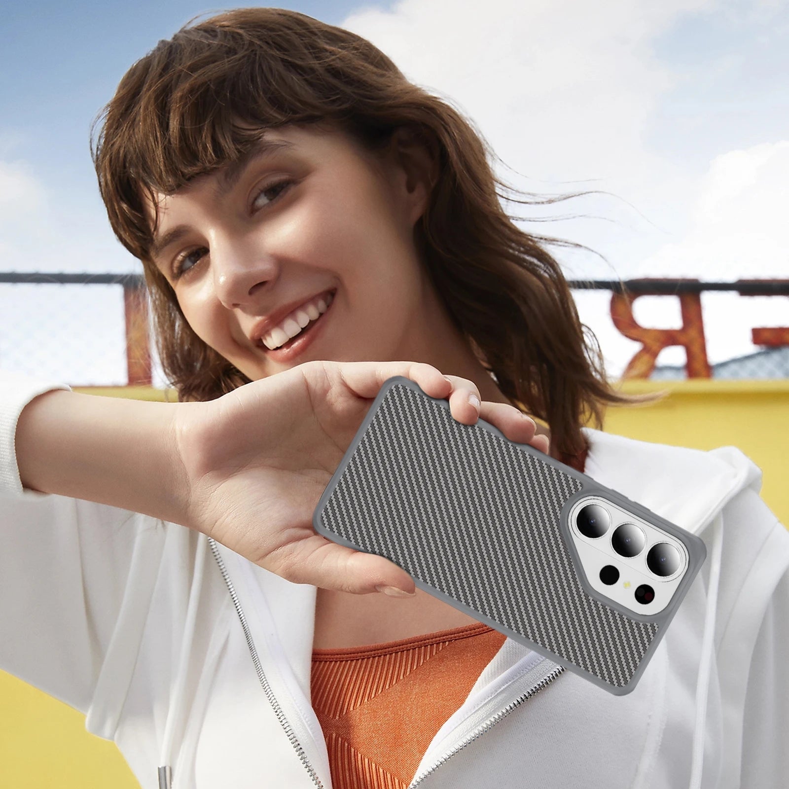 Samsung Galaxy S26 Ultra Carbon Fiber Case – Non-Slip Back Cover - Odin case