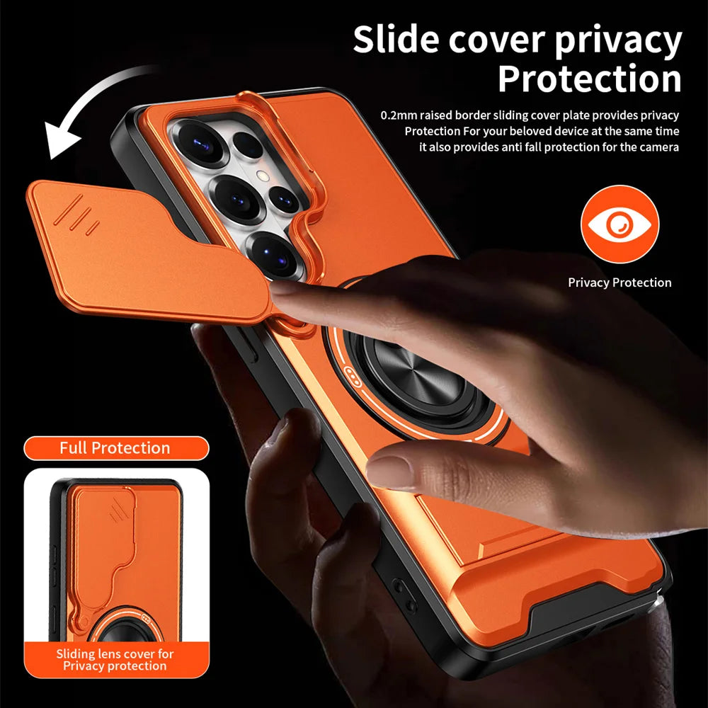 Samsung Galaxy S Ultra MagSafe CamShield Case – Ring Stand Cover