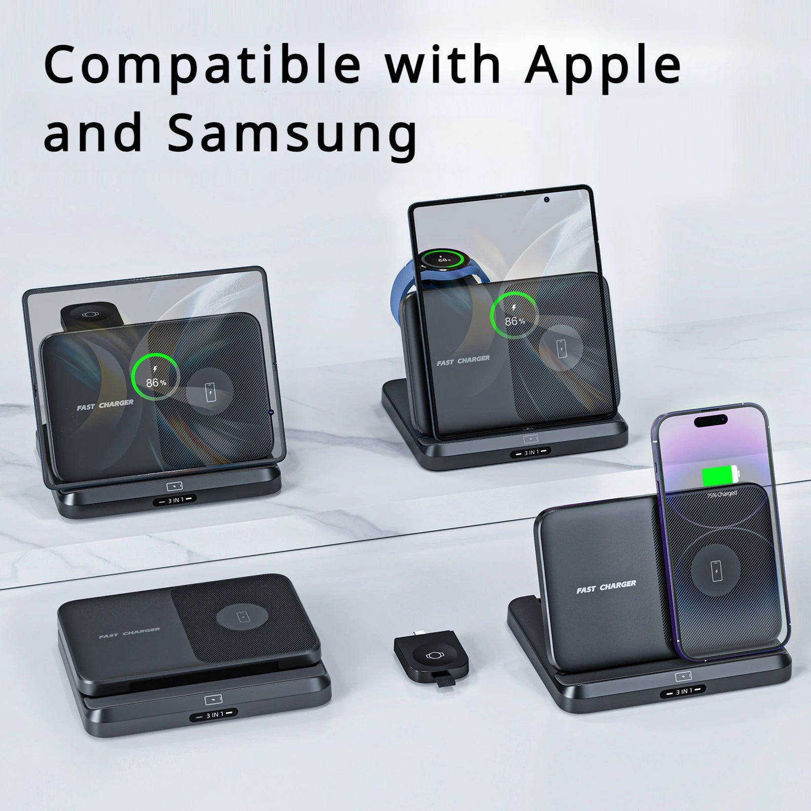 Premium 3 in 1 Wireless Charger for Z Fold Series