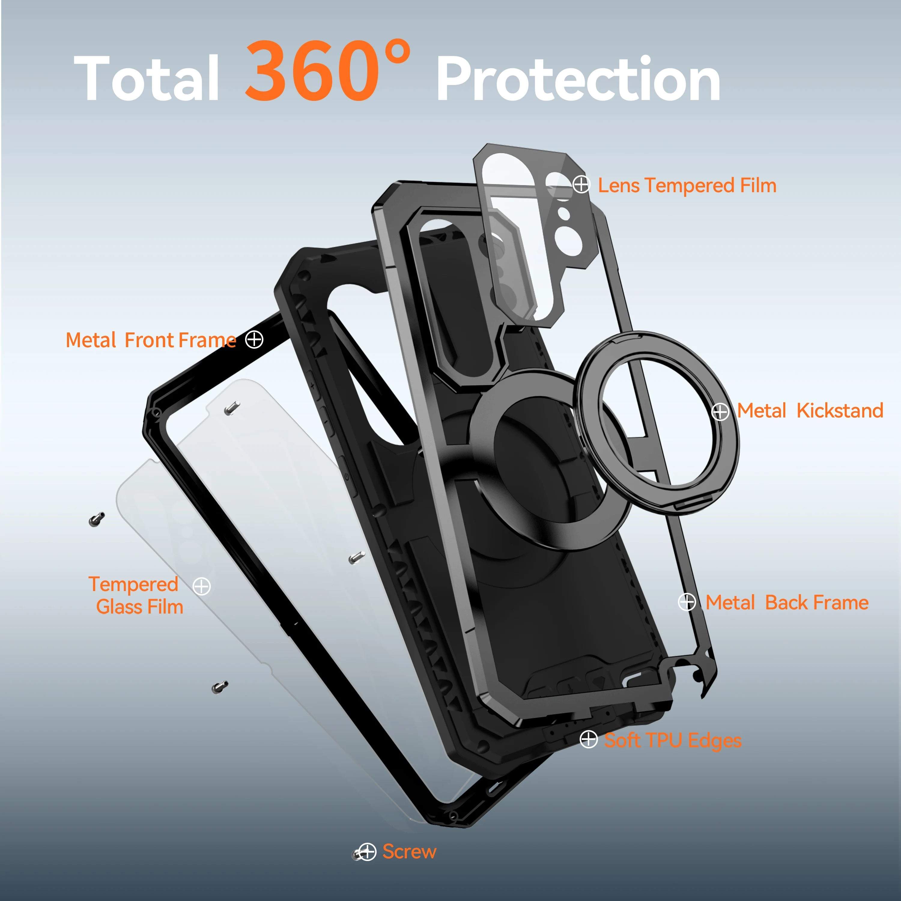 Samsung Galaxy S26 Ultra Metal Frame MagSafe Case – Aluminum Bracket Cover