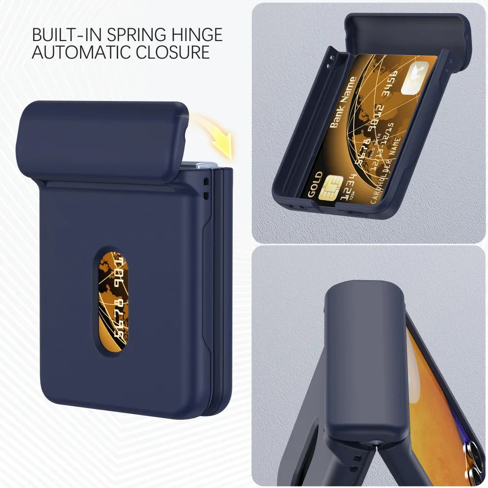 Card Slot Case with Hinge Shield for Galaxy Z Flip 7