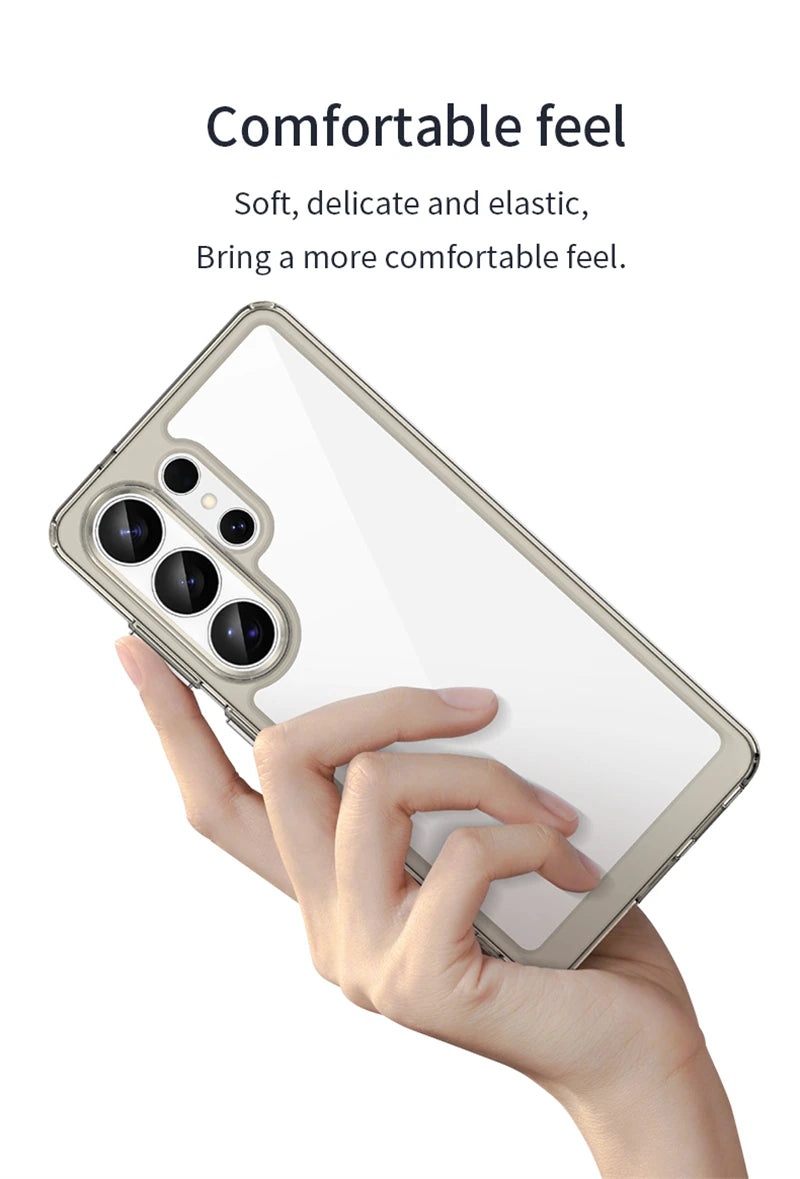 Samsung Galaxy S26 Ultra Luxury Clear Case – Colorful Transparent Back - Odin case