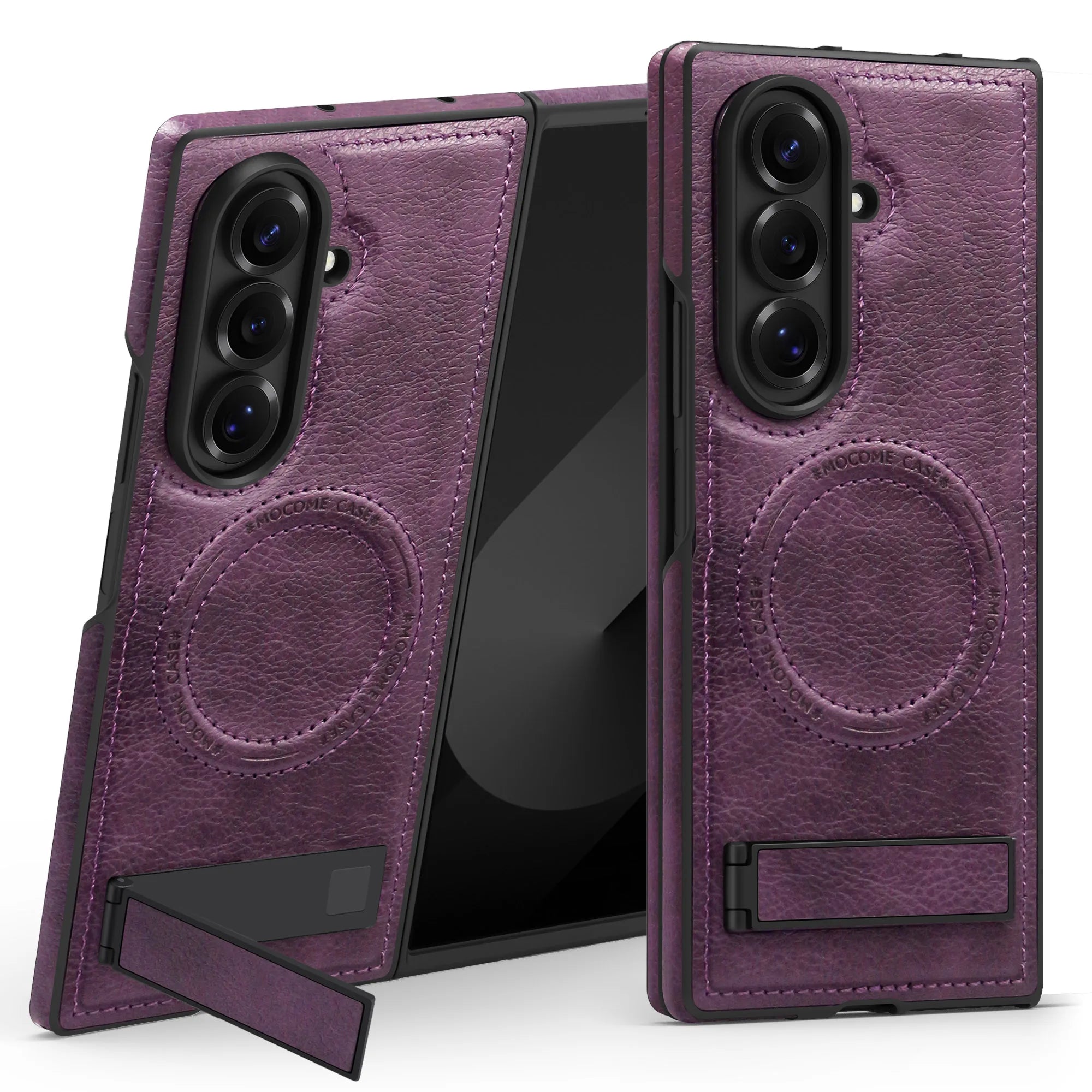 FoldLux Pro – Leather MagSafe Kickstand Case for Galaxy Z Fold