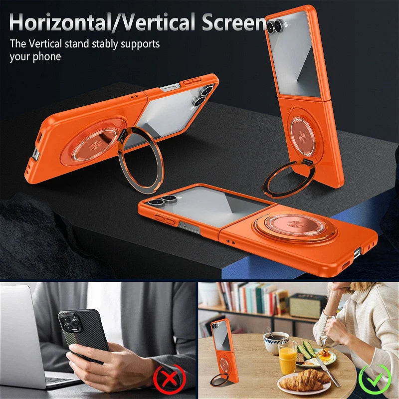 Samsung Galaxy Z Flip 8 MagSafe Magnetic Ring Armor Case