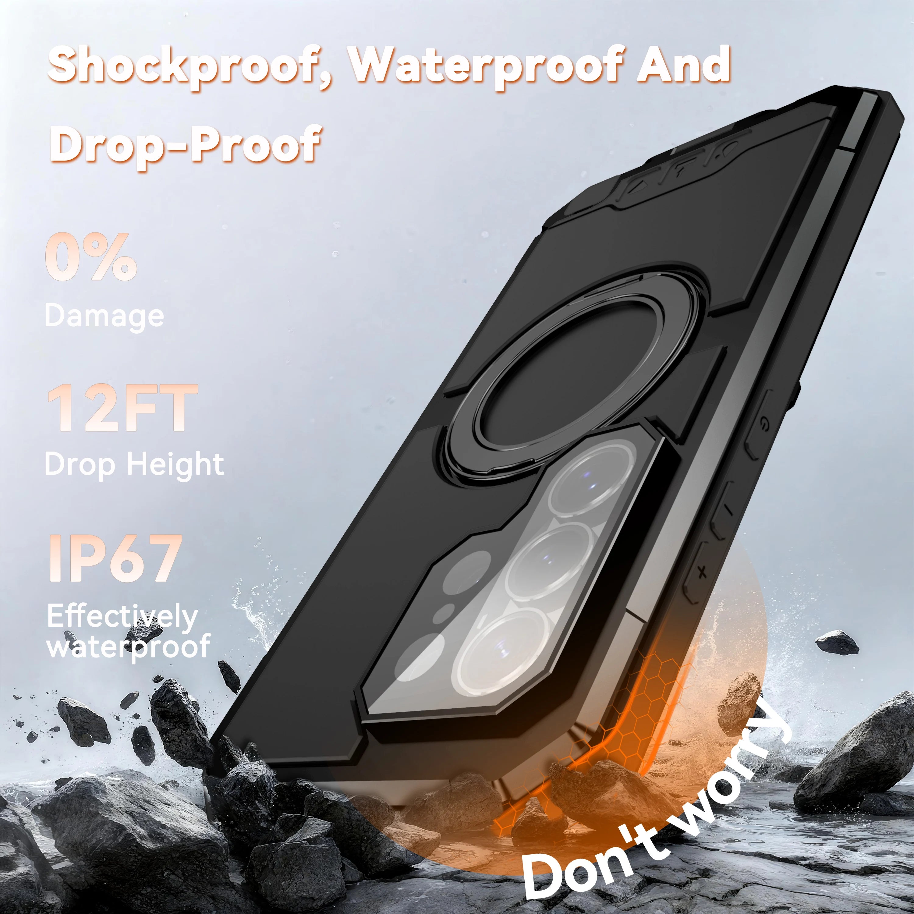 Samsung Galaxy S26 Ultra Metal Frame MagSafe Case – Aluminum Bracket Cover