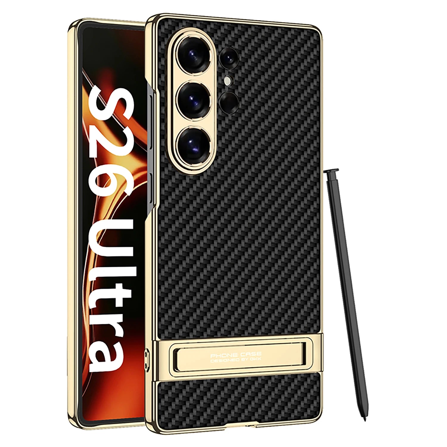 Samsung Galaxy S26 Ultra Leather Case – Strap Holder Back Cover Samsung Galaxy S26 Ultra Leather Case – Strap Holder Back Cover