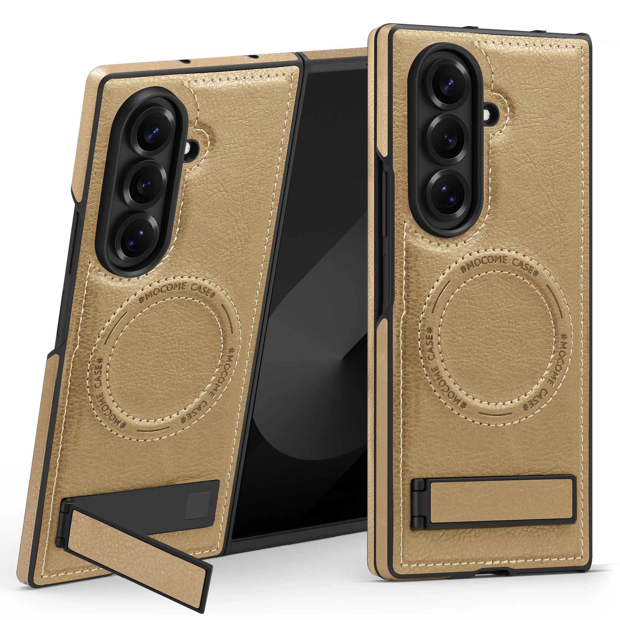 FoldLux Pro – Leather MagSafe Kickstand Case for Galaxy Z Fold