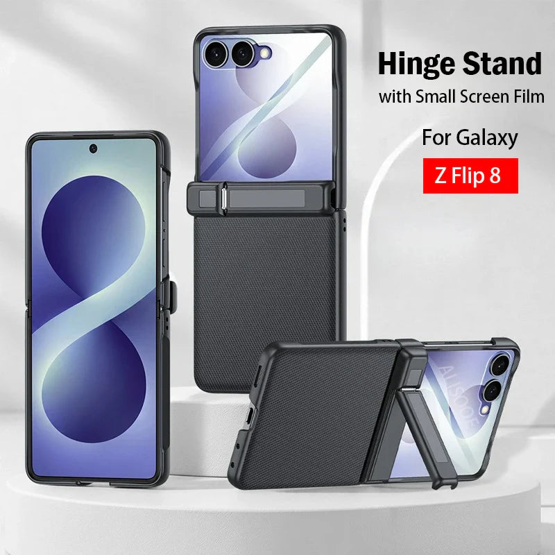 Samsung Galaxy Z Flip 8 Premium Fabric Kickstand Case