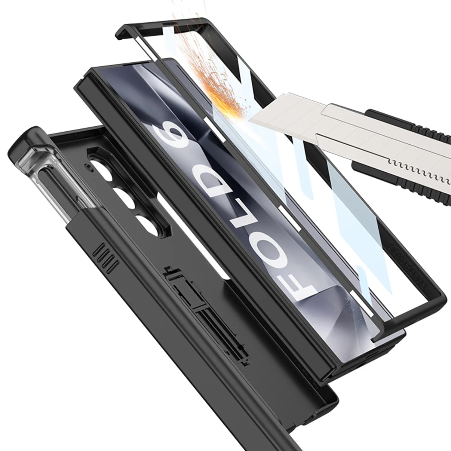 Armor with Hinge Protection and Pen Slot Case for Samsung Galaxy Z Fold 6