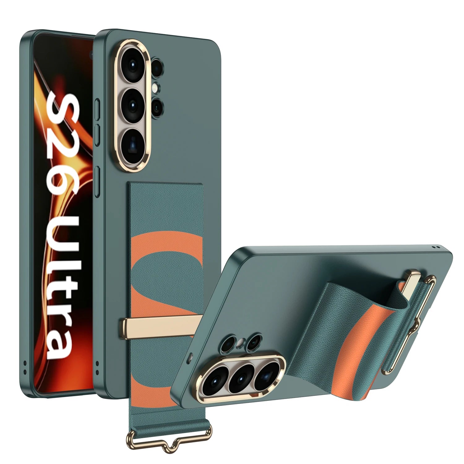 Samsung Galaxy S26 Ultra Ultra Thin Frosted Case – Wristband Back Cover - Odin case