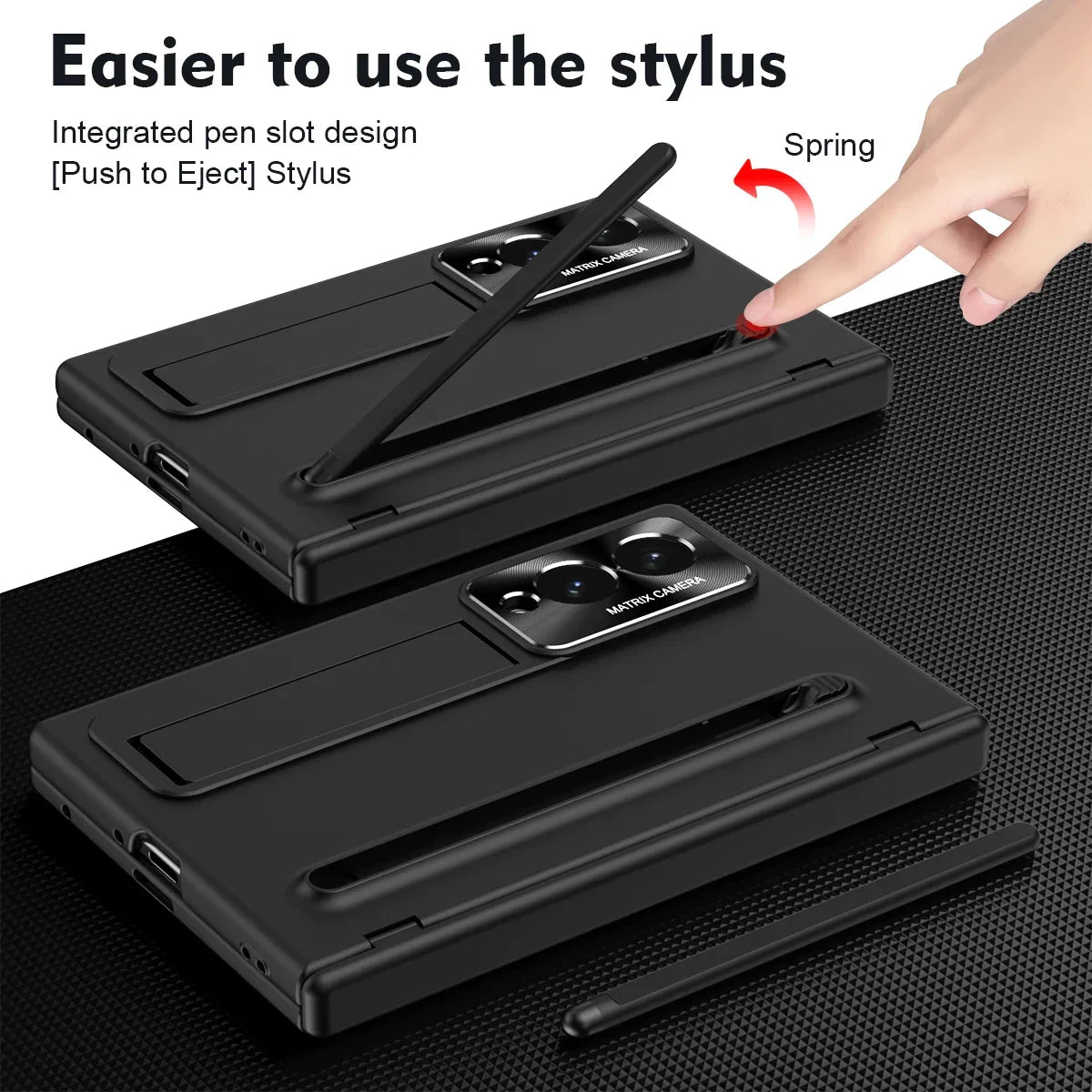 S Pen Holder Kickstand Case for Samsung Galaxy Z Fold 8