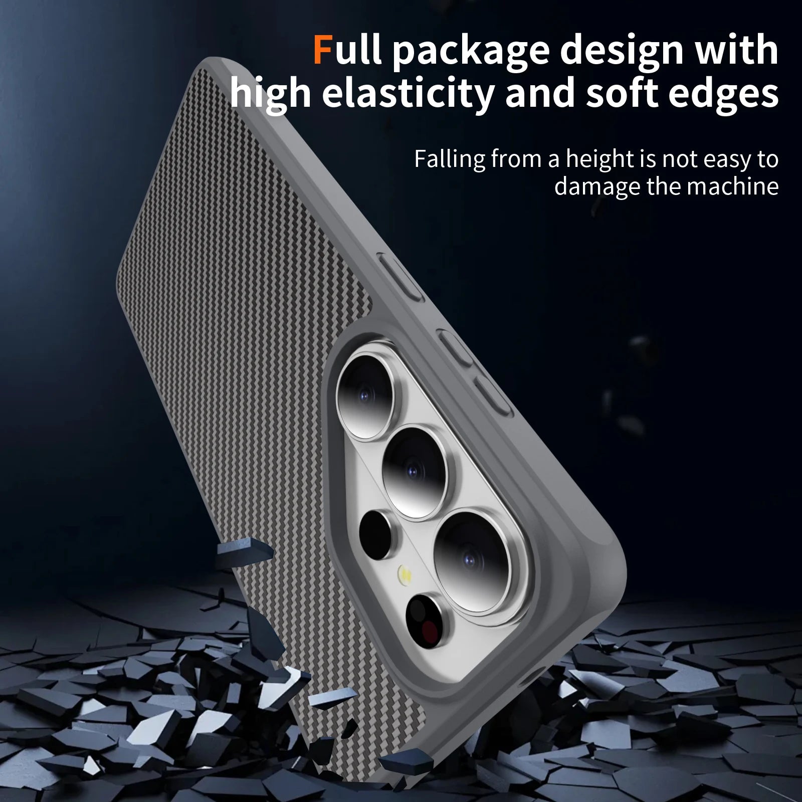 Samsung Galaxy S26 Ultra Carbon Fiber Case – Non-Slip Back Cover - Odin case