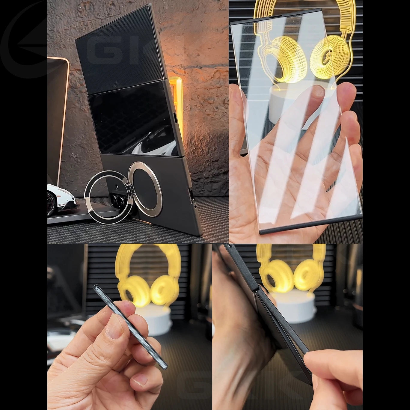 Samsung Galaxy Z TriFold Magnetic Ring Holder Case – Glass Cover