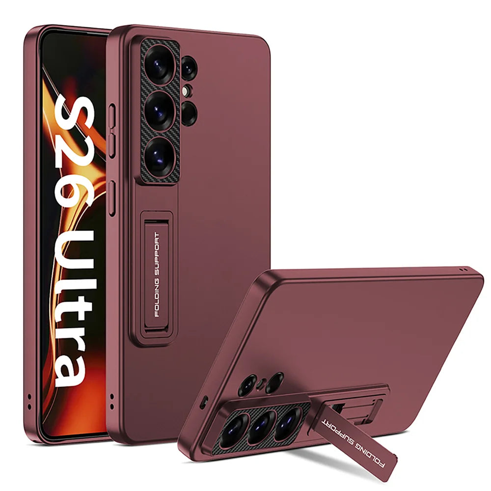 Samsung Galaxy S26 Ultra Metallic Case – Invisible Folding Stand - Odin case