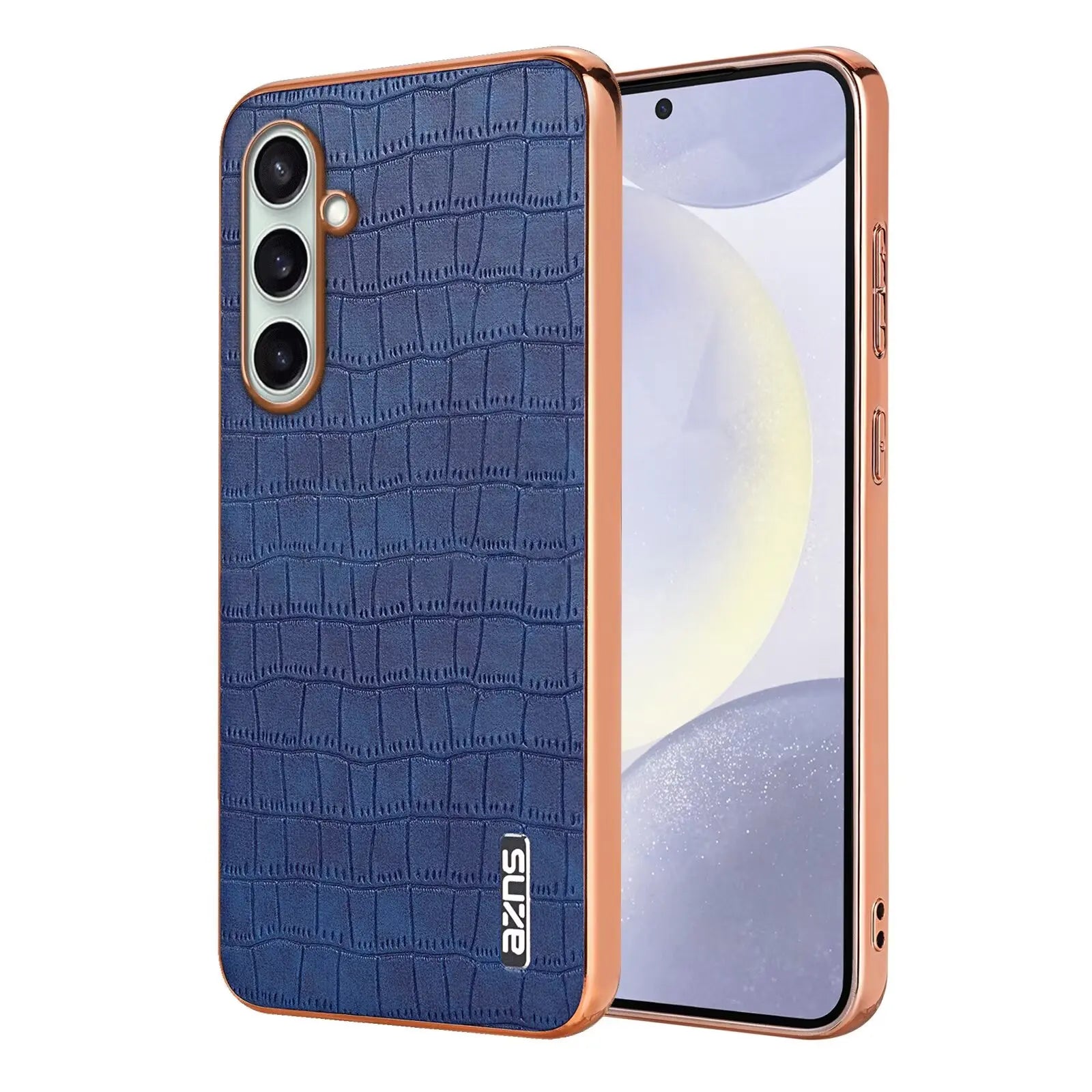 LuxEdge Shield – Plating Bumper Leather Case for Galaxy S Series