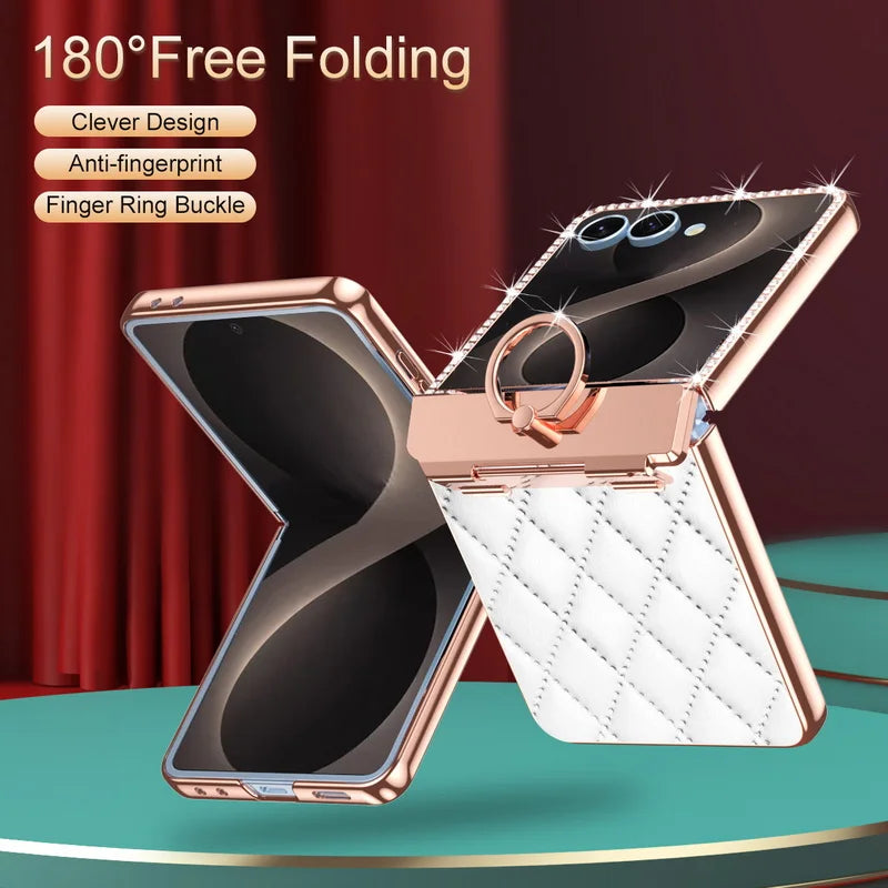 Samsung Galaxy Z Flip 8 Luxury Diamond Ring Case