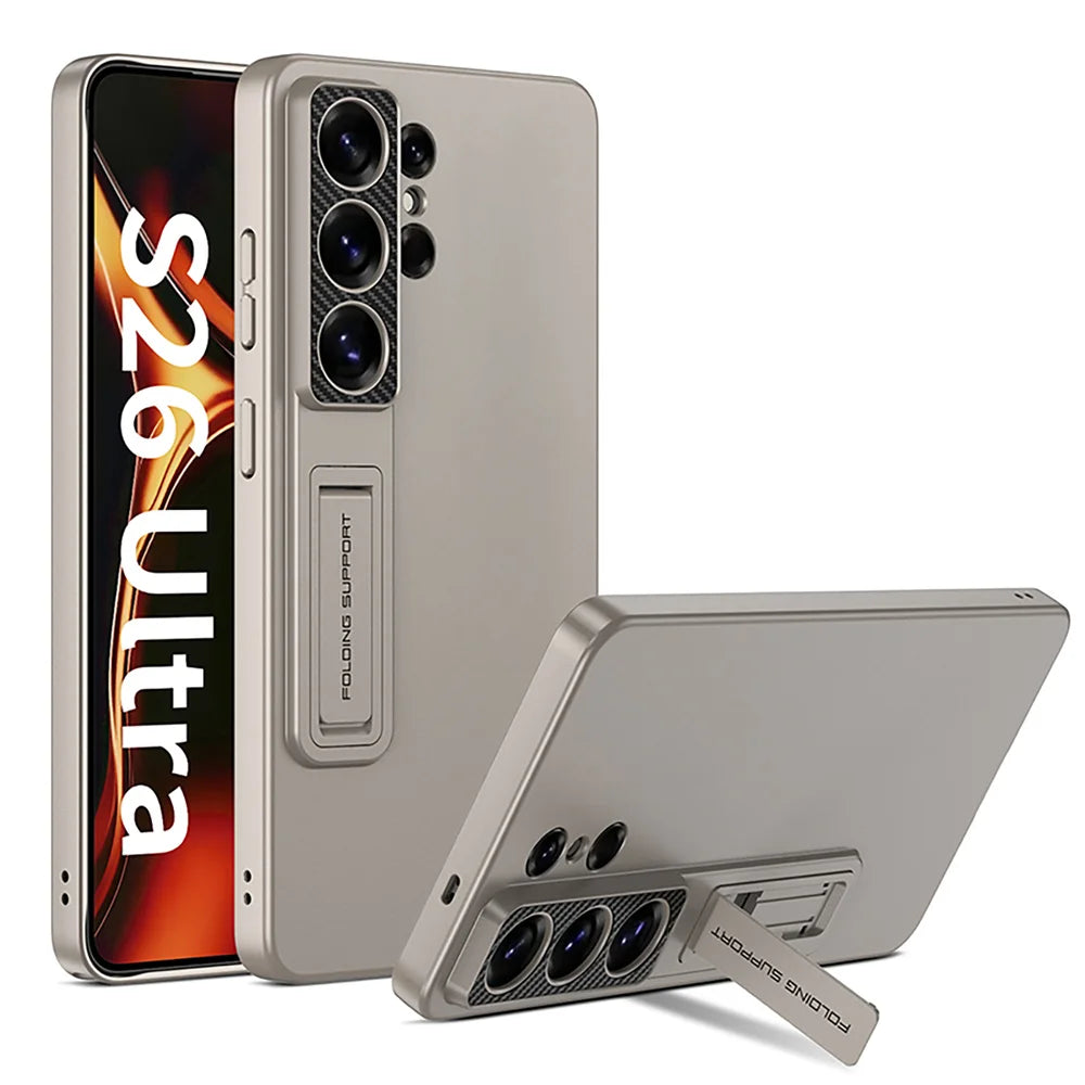 Samsung Galaxy S26 Ultra 本体とケース2個 Samsung Galaxy S26 Ultra Metallic Case – Invisible Folding Stand