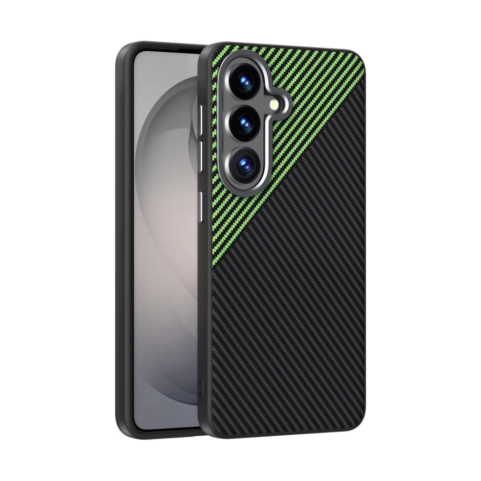 Samsung Galaxy S26 Ultra MagSafe Carbon Fiber Case – Green Texture Cover