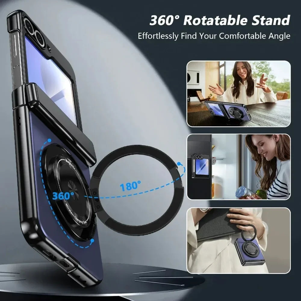 MagSafe Magnetic Ring Armor Case for Samsung Galaxy Z Flip 8