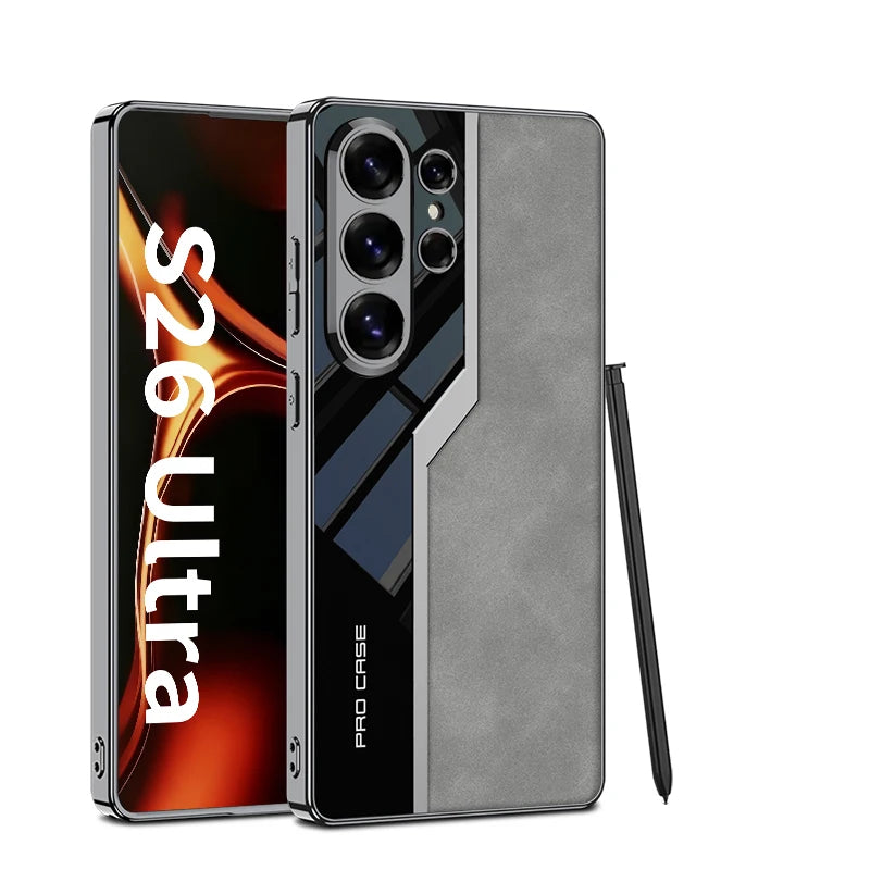Samsung Galaxy S26 Ultra Leather Case - S Pen Protective Back Cover - Odin case